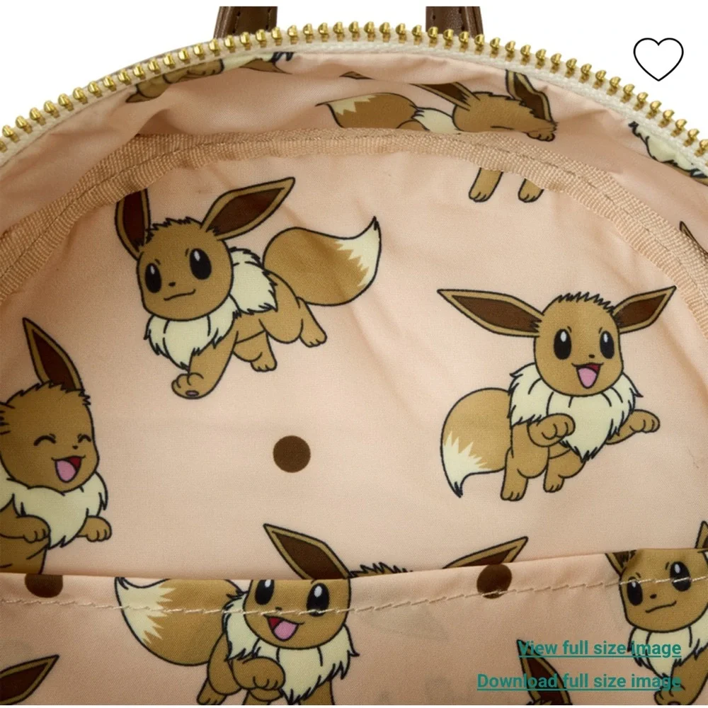 Loungefly Pokémon Exclusive Eevee Sequin Cosplay Mini Backpack & Wallet Set